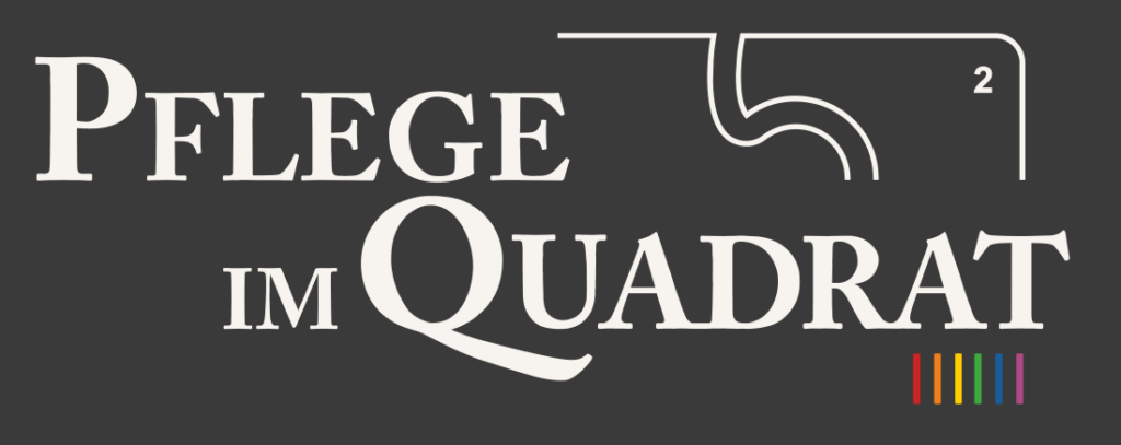 PIQ Pride Logo mit heller Schrift