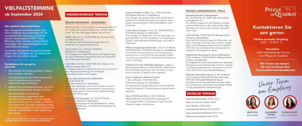 Flyer Vielfaltstermine